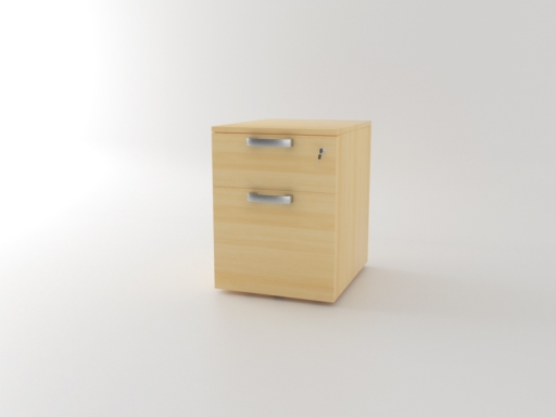 Caisson mobile 2 tiroirs uni pratique