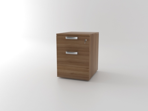 Caisson hauteur bureau OFFLINE 4 tiroirs uni pratique