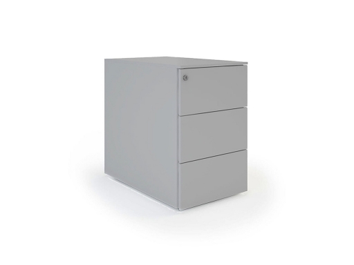 Caisson métallique slim 2 ou 3 tiroirs VENTO, caisson métallique fabricant italien