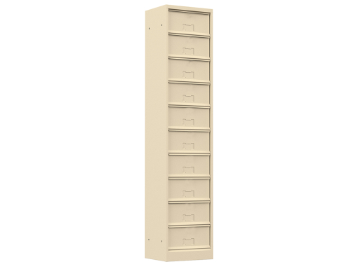 Meuble à clapets avec ou sans serrure de 5 ou 10 cases, fabricant français