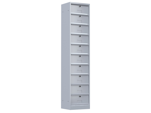 Meuble à clapets avec ou sans serrure de 5 ou 10 cases, fabricant français