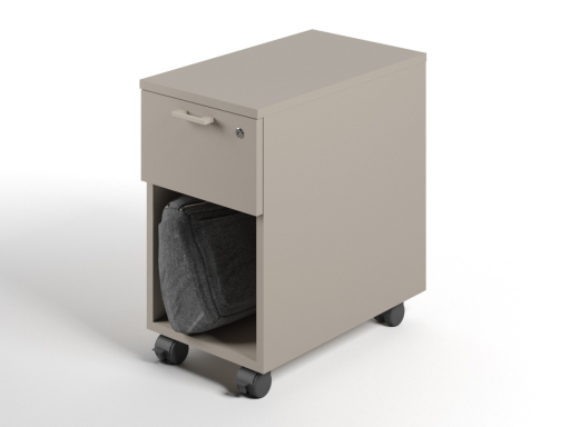 Caisson hauteur bureau OFFLINE 4 tiroirs uni pratique