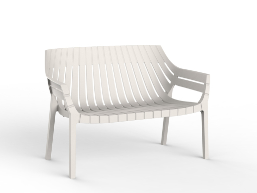 Lot de 4 canapés d'attente design MONACO, fabriqué en Espagne