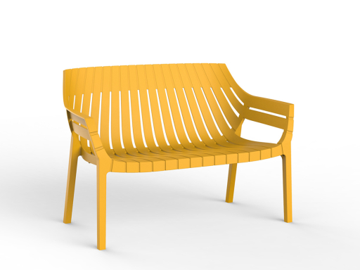 Lot de 4 canapés d'attente design MONACO, fabriqué en Espagne