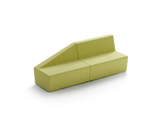 Banquette 4 places avec dossier asymétrique, made in France