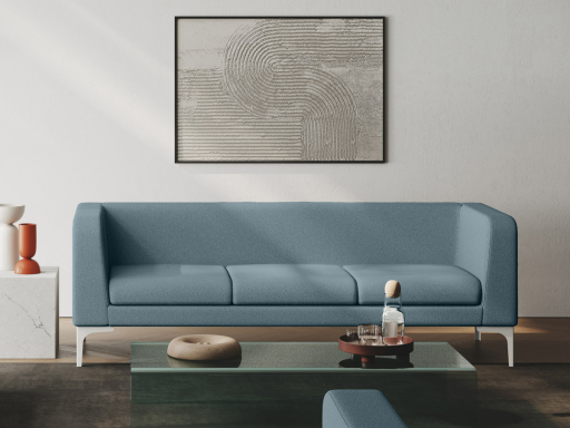 Sofa pour 3 personnes design, fabriqué en Italie