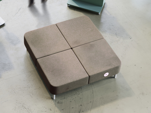 Pouf modulable innovant pour espaces professionnelles, fabriqué en Italie