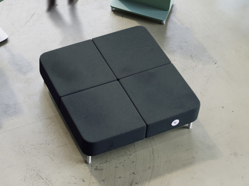 Pouf modulable innovant pour espaces professionnelles, fabriqué en Italie