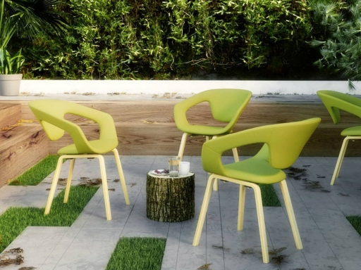 Lot de 2 chaises en tissu SIGNE pieds bois, fabriqué en Espagne