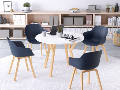 Lot de 2 chaises style scandinave XILO, fabriqué en Espagne