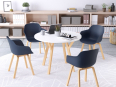 Deskissimo - Lot de 2 chaises polyvalentes sur pieds bois XILO