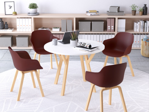 Lot de 2 chaises style scandinave XILO, fabriqué en Espagne