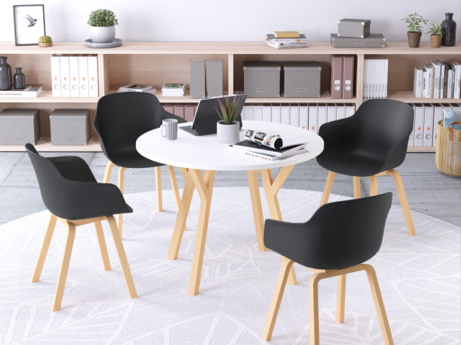 Lot de 2 chaises style scandinave XILO, fabriqué en Espagne