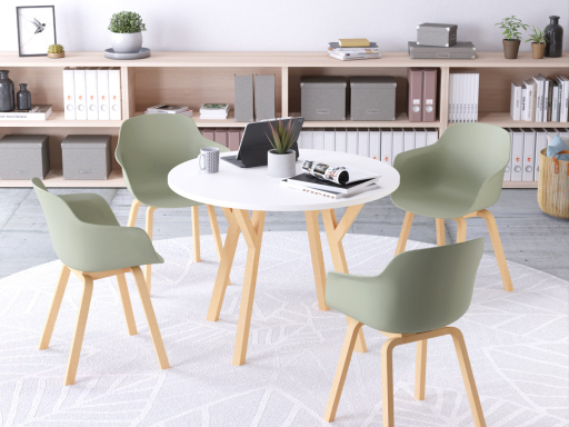 Lot de 2 chaises style scandinave XILO, fabriqué en Espagne