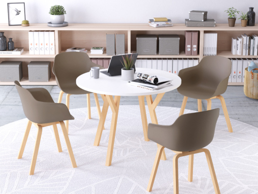 Lot de 2 chaises style scandinave XILO, fabriqué en Espagne