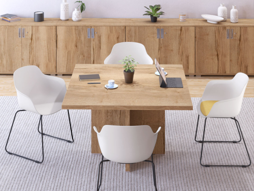 Lot de 2 chaises polyvalentes sur structure métallique traineau XILO, fabriqué en Espagne