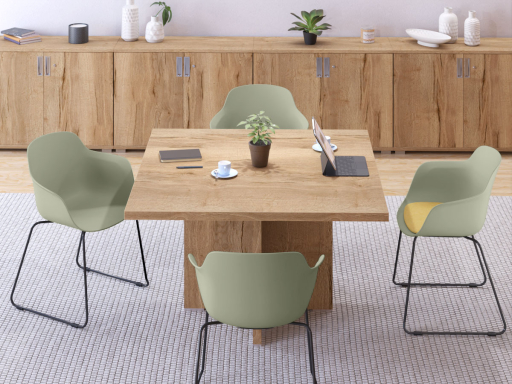 Lot de 2 chaises polyvalentes sur structure métallique traineau XILO, fabriqué en Espagne