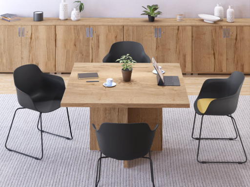 Lot de 2 chaises polyvalentes sur structure métallique traineau XILO, fabriqué en Espagne