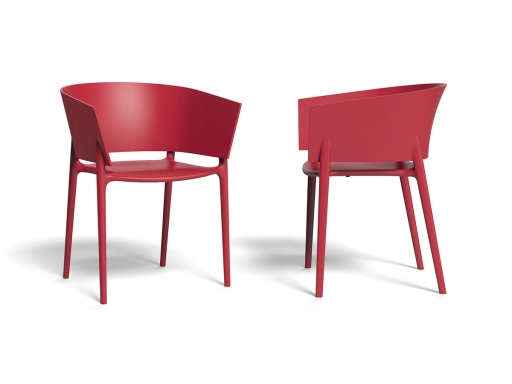 Lot de 4 chaises d'extérieur design