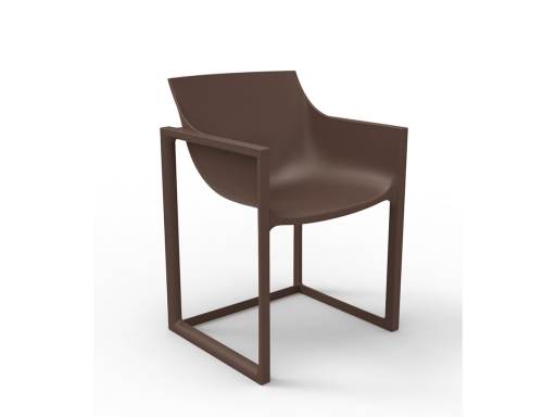 Lot de 2 chaises polyvalentes indoor/outdoor CURVE, fabrication espagnole