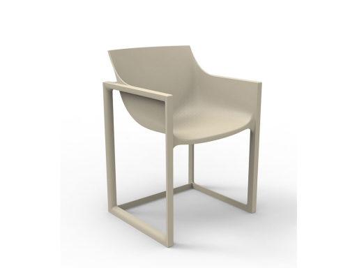 Lot de 2 chaises polyvalentes indoor/outdoor CURVE, fabrication espagnole