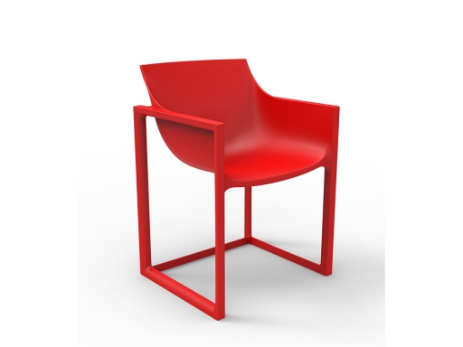 Lot de 2 chaises polyvalentes indoor/outdoor CURVE, fabrication espagnole