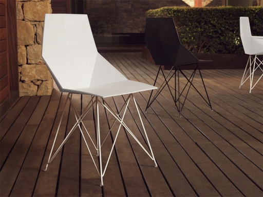 Lot de 4 chaises d'accueil design