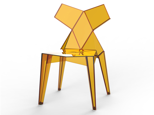 Lot de 4 chaises design intérieur/extérieur TOKYO, fabrication espagnole
