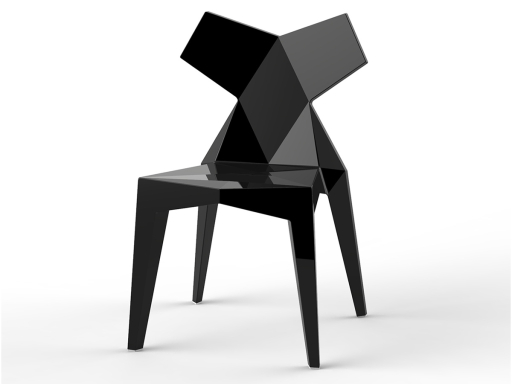 Lot de 4 chaises design intérieur/extérieur TOKYO, fabrication espagnole