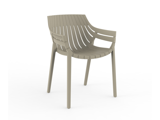 Lot de 4 fauteuils polyvalents design MONACO, fabriqué en Espagne