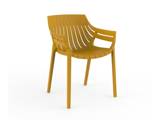 Lot de 4 fauteuils polyvalents design MONACO, fabriqué en Espagne