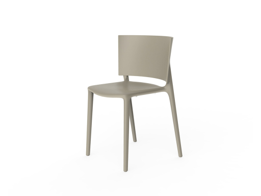 Lot de 4 chaises polyvalentes intérieur et extérieur, fabriqué en Espagne