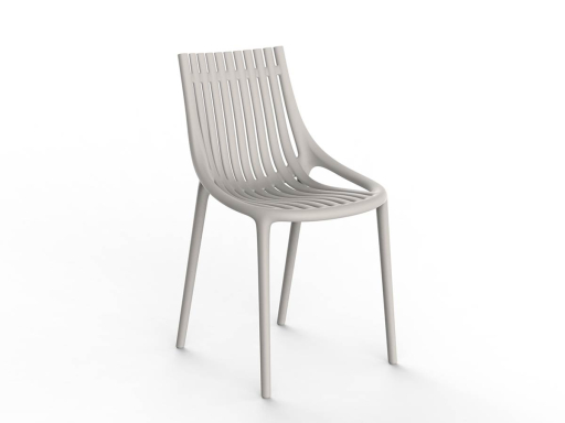 Lot de 4 chaises polyvalentes indoor/outdoor SOLAR avec ou sans accoudoirs, fabrication espagnole