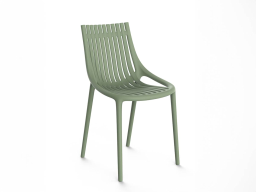 Lot de 4 chaises polyvalentes indoor/outdoor SOLAR avec ou sans accoudoirs, fabrication espagnole