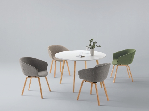 Chaise 4 pieds bois DARCY, style nordique