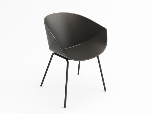 Chaise d'accueil design, qualité italienne