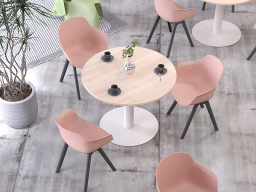 Lot de 2 chaises polyvalentes sur structure polypropylène XILO, fabriqué en Espagne