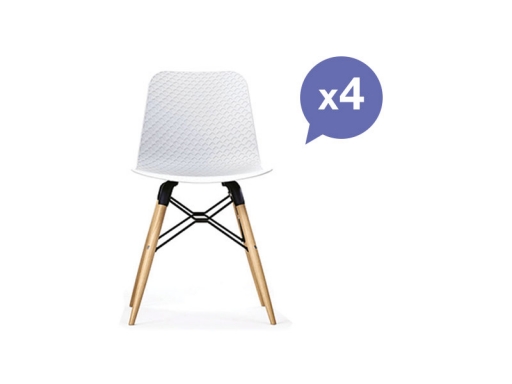 Lot de 4 chaises scandinaves design