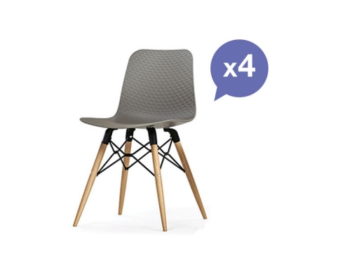 Lot de 4 chaises scandinaves design