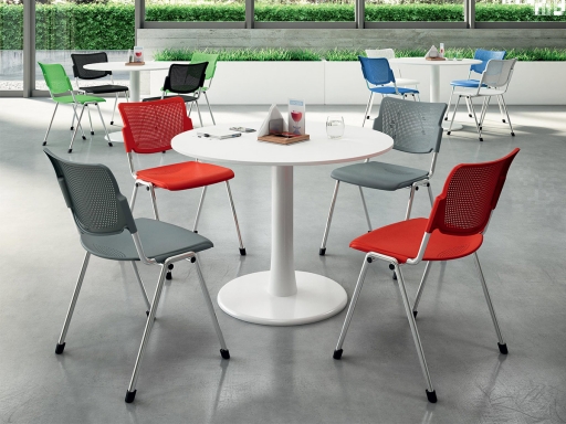 Lot de 4 chaises de collectivité 4 pieds CARION