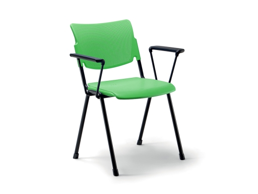 Lot de 4 chaises de collectivité avec accoudoirs CARION