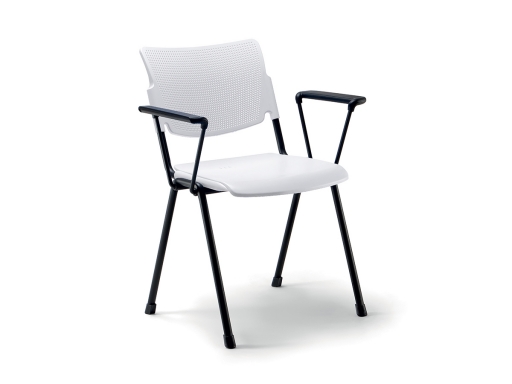 Lot de 4 chaises de collectivité avec accoudoirs CARION
