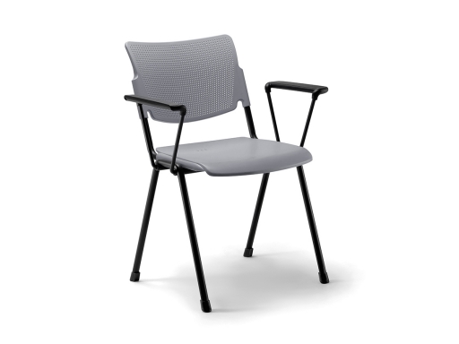 Lot de 4 chaises de collectivité avec accoudoirs CARION