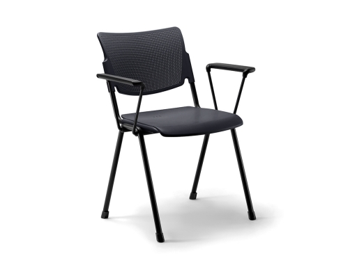 Lot de 4 chaises de collectivité avec accoudoirs CARION