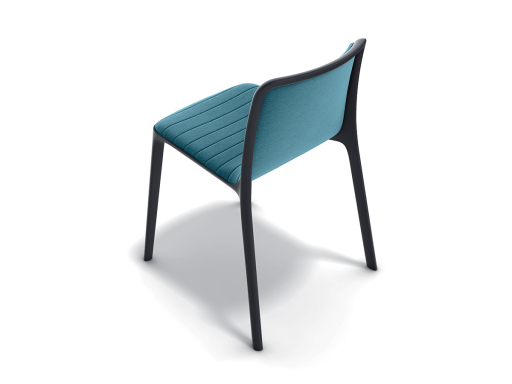 Lot de 4 chaises tapissées design confortables, pas chère