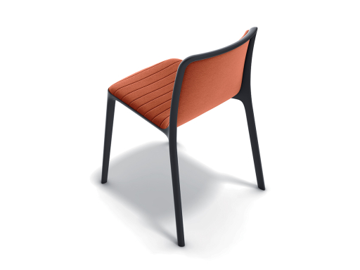 Lot de 4 chaises tapissées design confortables, pas chère