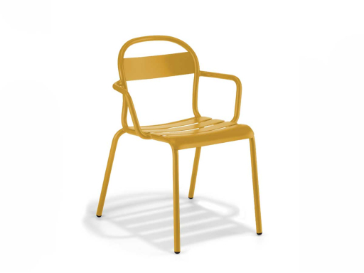 Lot de chaises intérieur / extérieur en métal, made in France