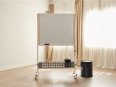 Deskissimo - Panneau avec tableau sur roulettes SHARE