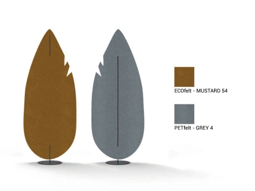 Lot de 2 séparateurs acoustiques design AUTOMNE