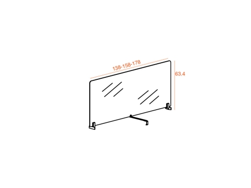 Ecran de séparation pour bench ARKEN, fabriqué en Espagne